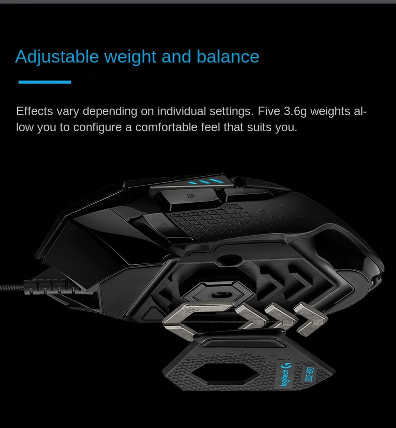 Logitech G502Hero Dominator Cable Gaming Mouse G502SE Esports PUBG RGB Backlight