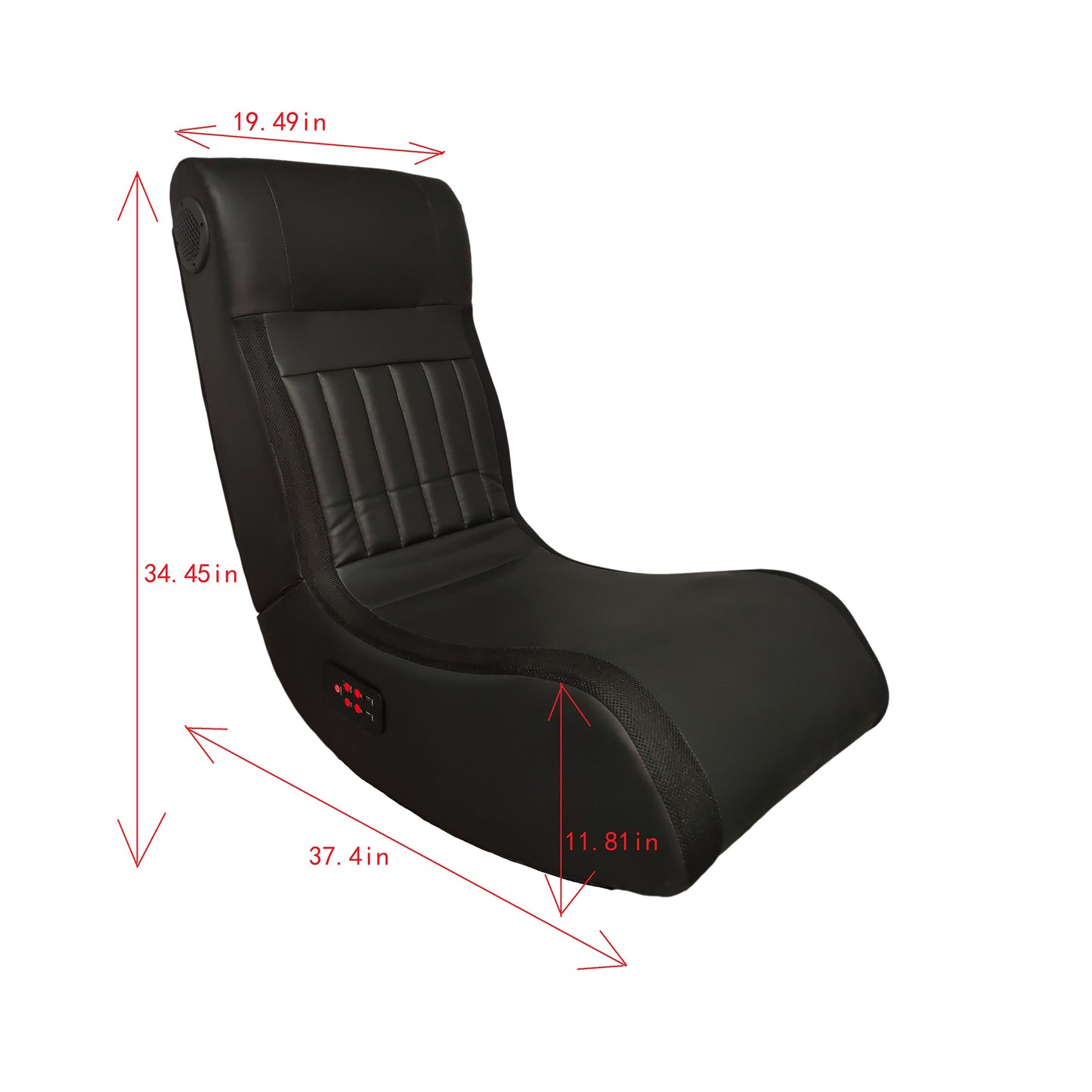 Foldable Gaming Chair With Onboard Speakers LED Strip Lighting